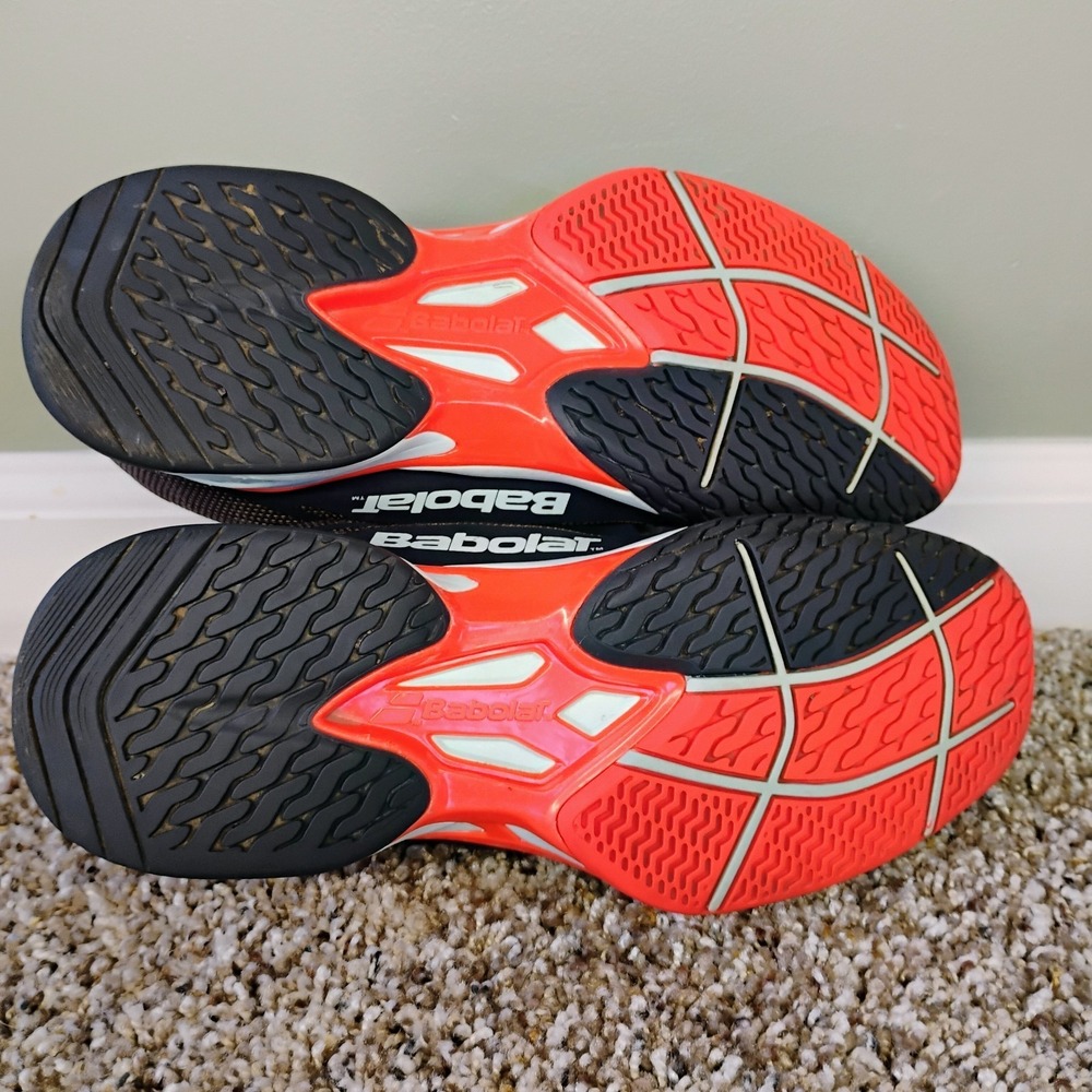 Babolat Jet All Court Matryx SL Women's size 8 Tennis Shoes‎ Gray Orange - Picture 7 of 13